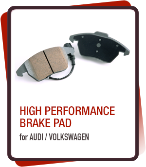 
        iSWEEPブレーキパッドは、さまざまなシチュエーションや要求に対応できるAUDI・VWに特化したブレーキパッド。